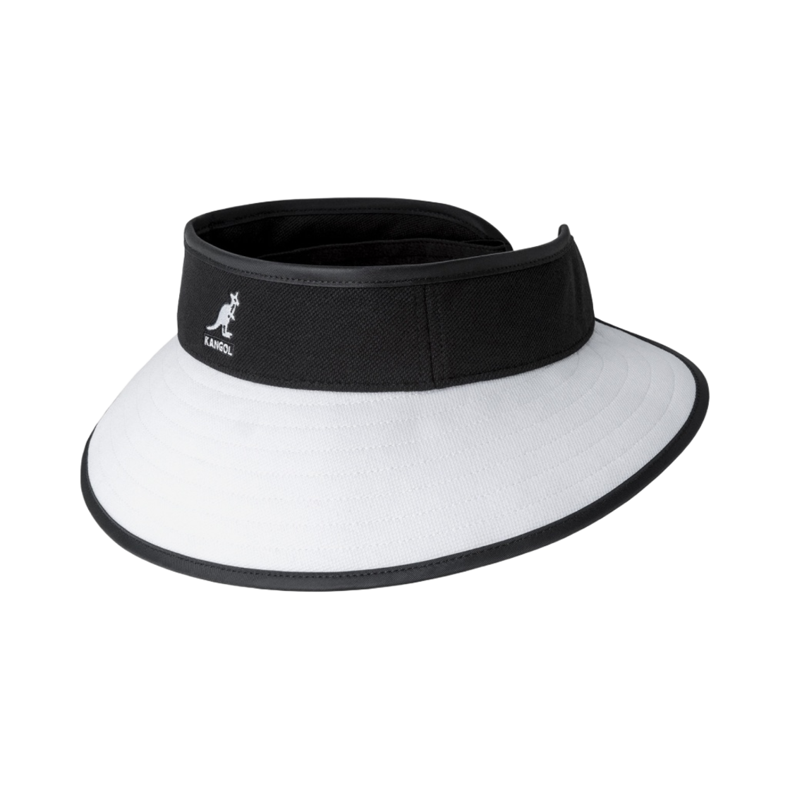 캉골 골프 썬 바이저 블랙 화이트(Kangol Golf Sun Visor Black White)