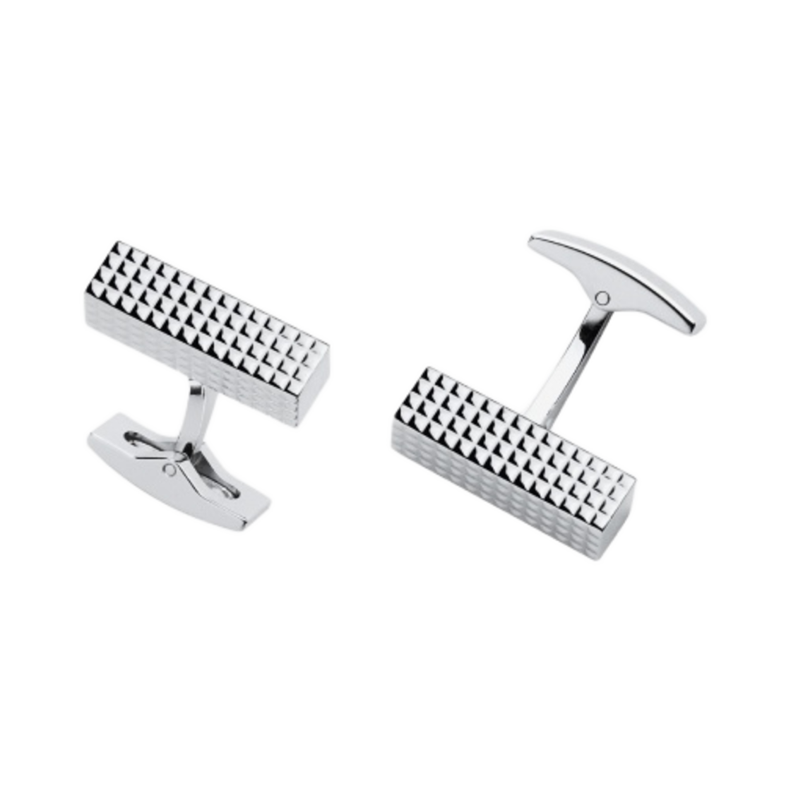 S.T. 듀퐁 커프링크 클래식 팔라듐 피니쉬 실버(S.T. Dupont Cufflinks Classic Palladium Finish Silver)