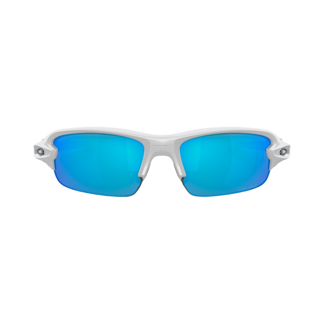(유스) 오클리 플락 XXS 매트 화이트 프레임 프리즘 사파이어 렌즈 하이 브릿지 핏((Youth) Oakley Flak XXS Matte White Frame Prizm Sapphire Lenses High Bridge Fit) - 2