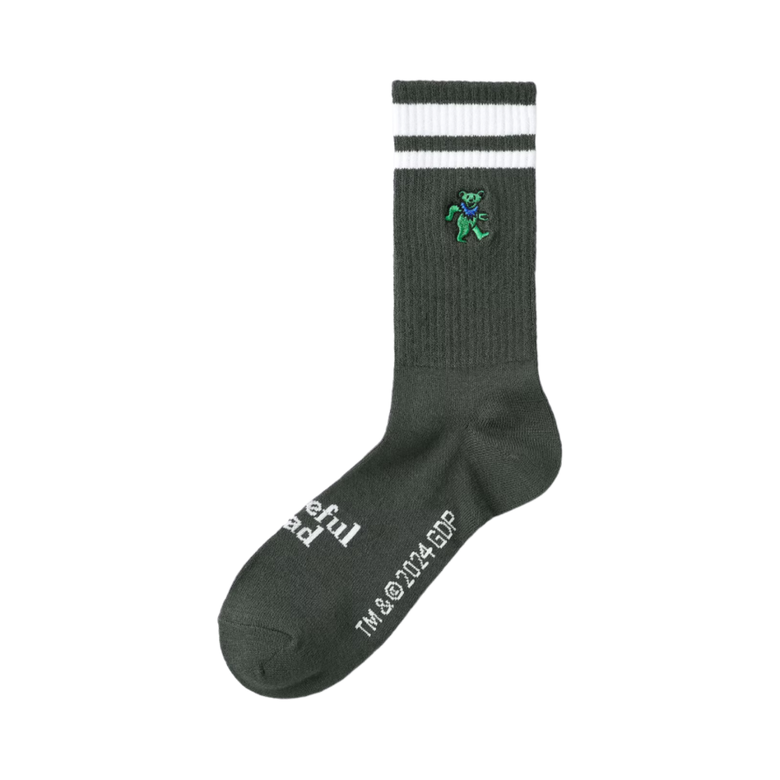 356798-08 GU x Grateful Dead Socks Dark Gray - JP