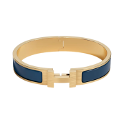 Hermes Clic HH Bracelet Gold & Bleu de Biarritz Mat