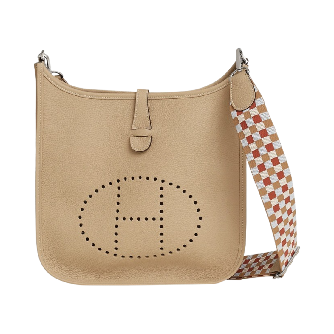 에르메스 에블린 III 29 클레망스 & 팔라듐 하드웨어 트렌치 차이 나타 블루 브룸(Hermes Evelyne III 29 Bag Clemence & Palladium Trench Chai Nata Bleu Brume) - 1