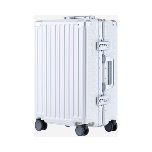 LV-QUADY-20-WHITE LEAD VAULT Quady Suitcase 20Inch White