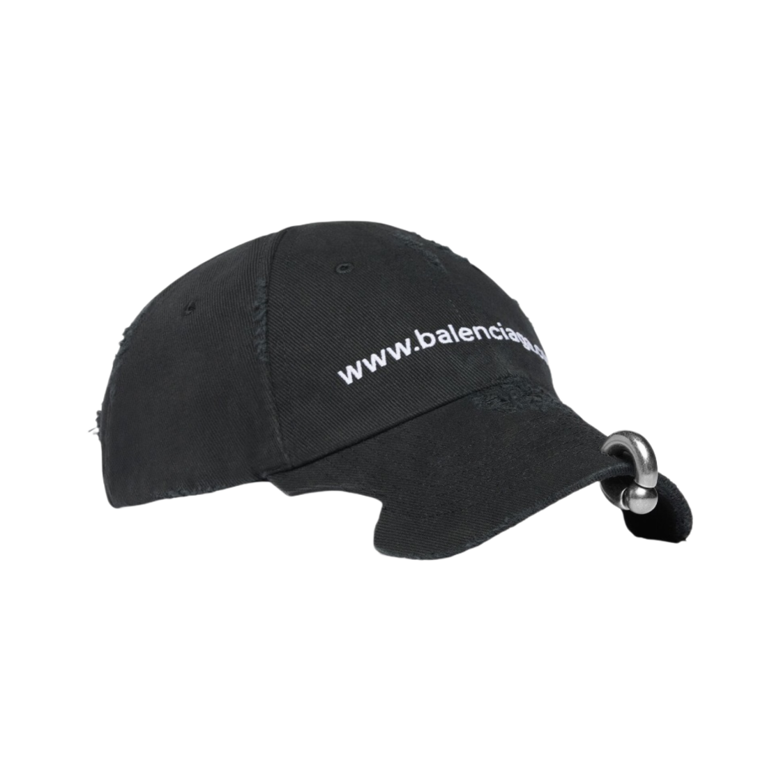 발렌시아가 Bal.com 프론트 피어싱 캡 블랙 페이디드(Balenciaga Bal.com Front Piercing Cap Black Faded) - 2