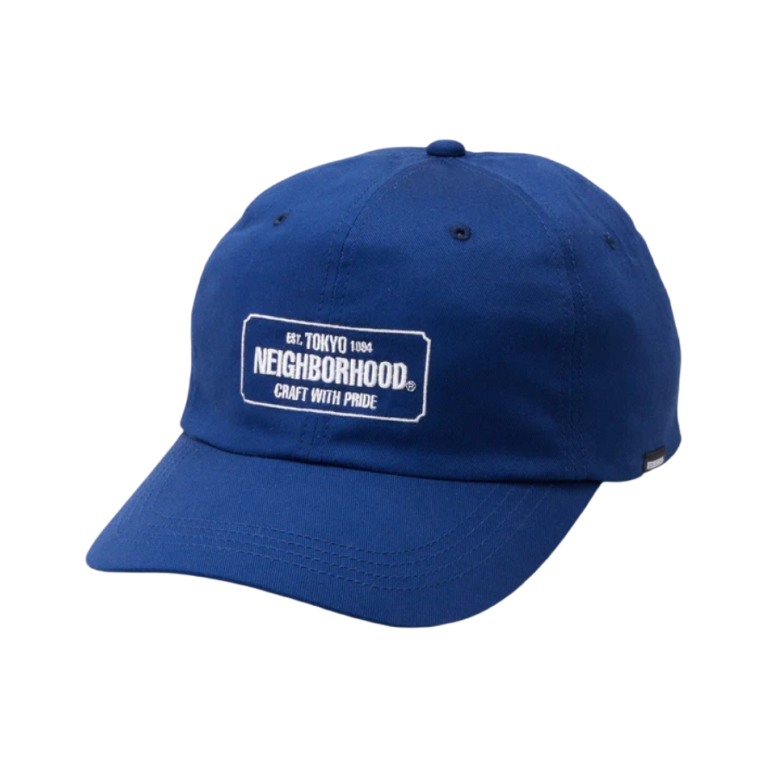 241YGNH-HT03 Neighborhood Embroidered Logo Patch Cotton Twill Dad Cap Navy