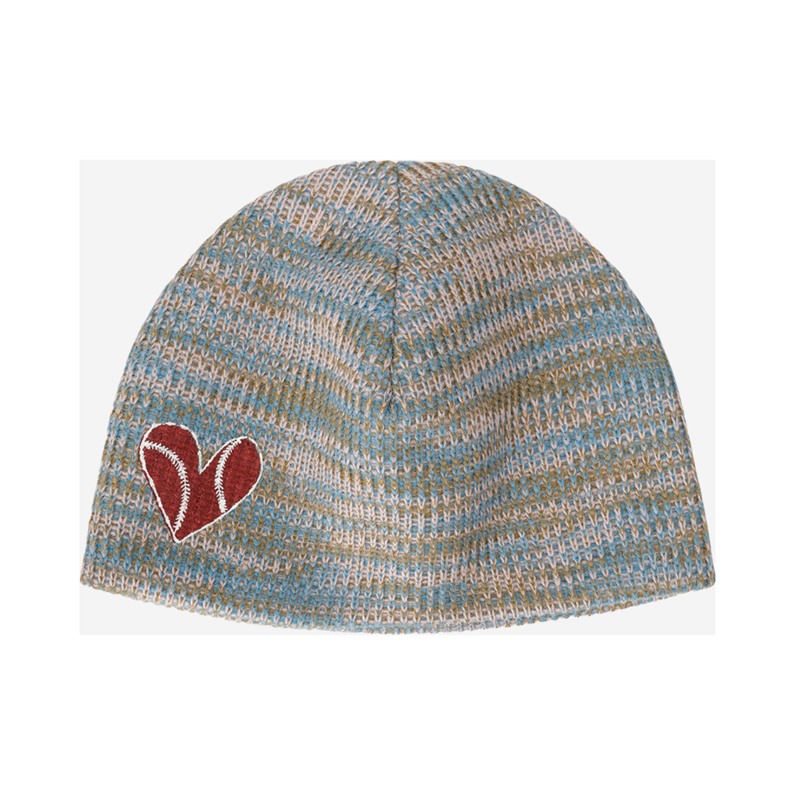 E01CAP04SBL Problemallways Baseball Heart Beanie Skyblue