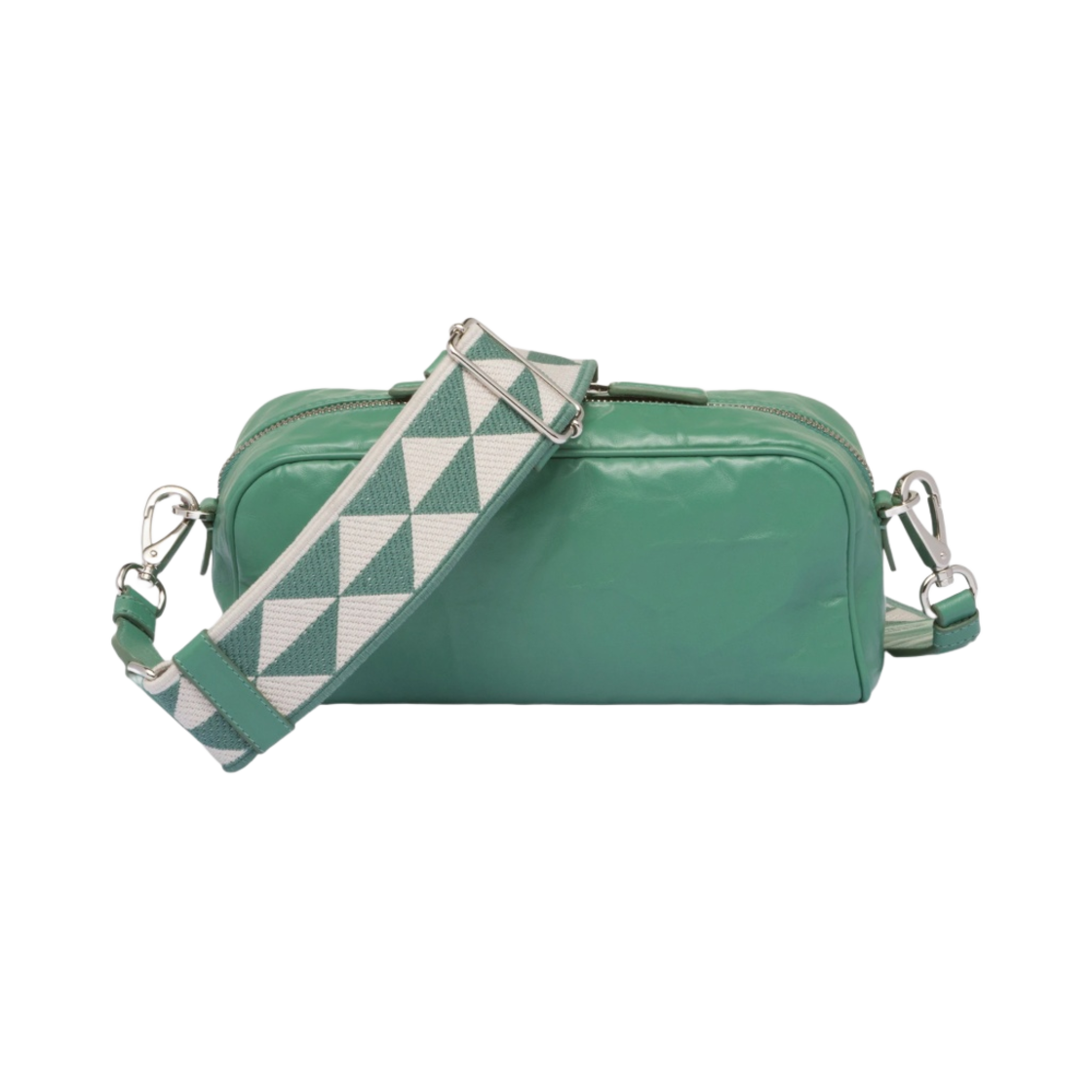 프라다 나파 앤티크 레더 멀티 포켓 숄더백 세이지 그린(Prada Nappa Antique Leather Multi-Pocket Shoulder Bag Sage Green) - 3