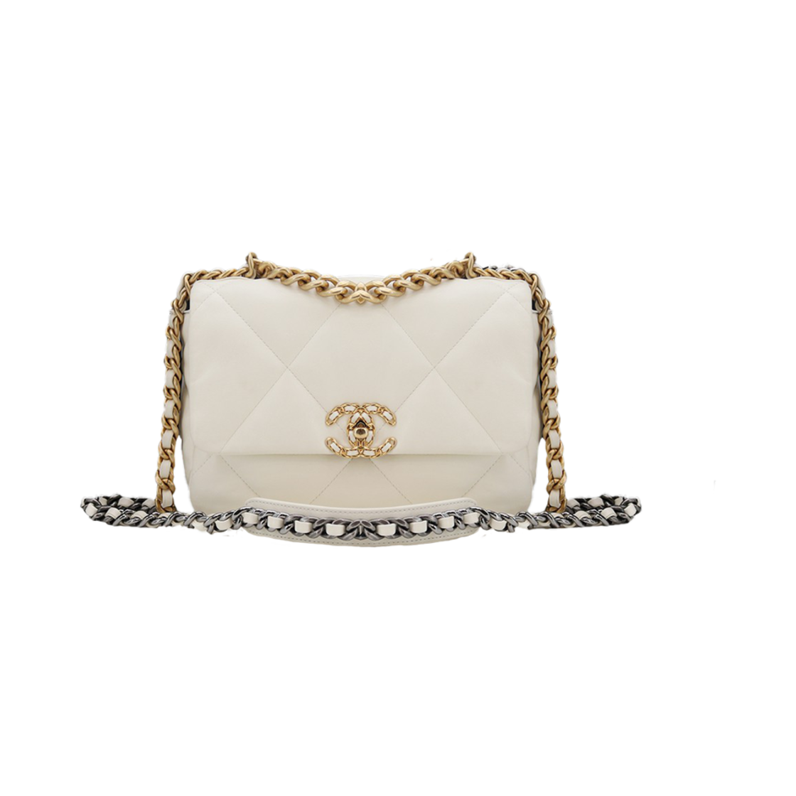 ITOC5K9TQ7VH Chanel 19 Bag Medium White