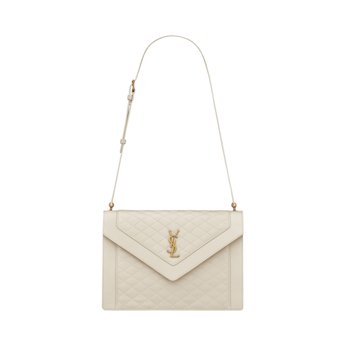 생로랑 가비 사첼 퀼티드 램스킨 블랑 빈티지(Saint Laurent Gaby Satchel in Quilted Lambskin Blanc Vintage) - 1