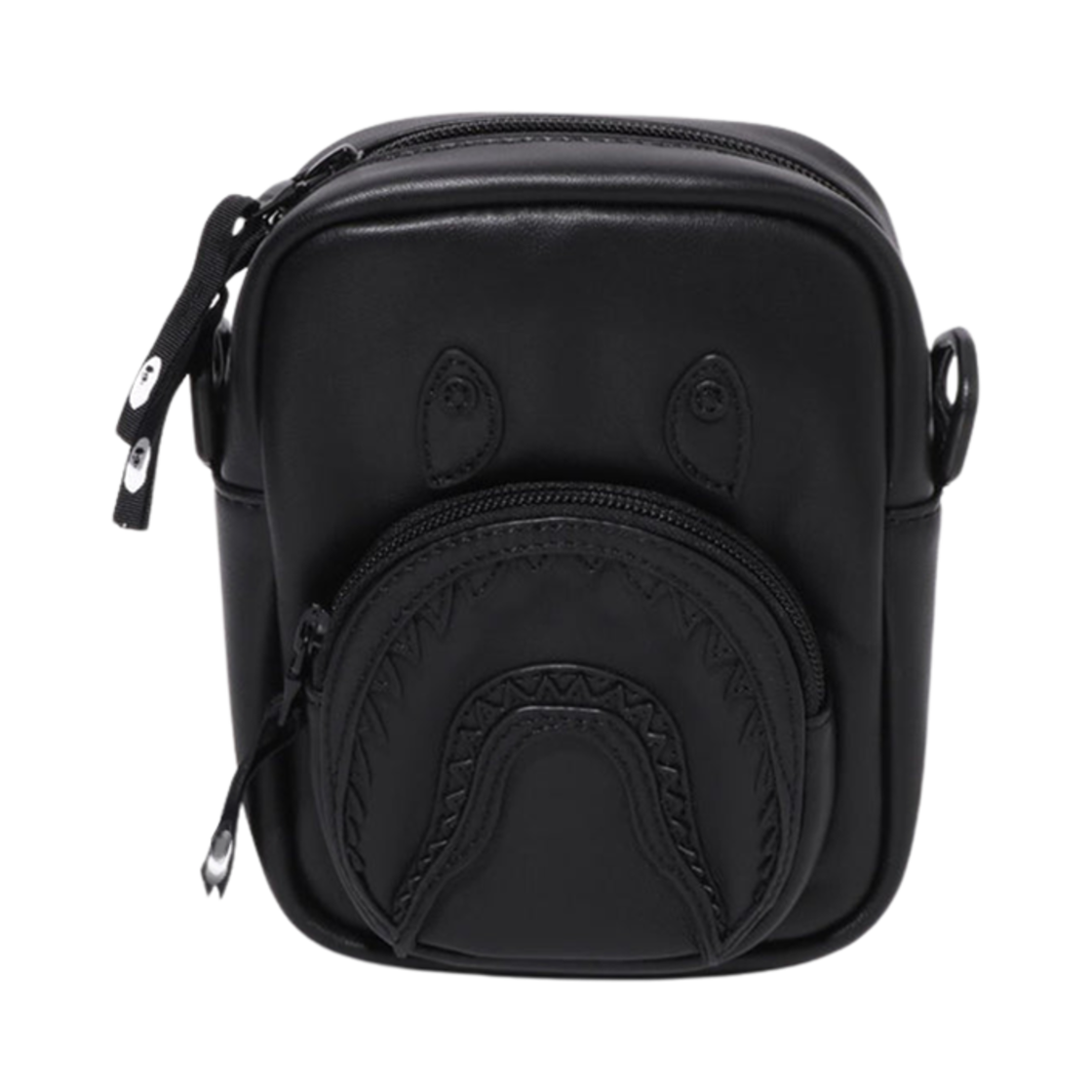 베이프 매드 샤크 레더 미니 백 블랙