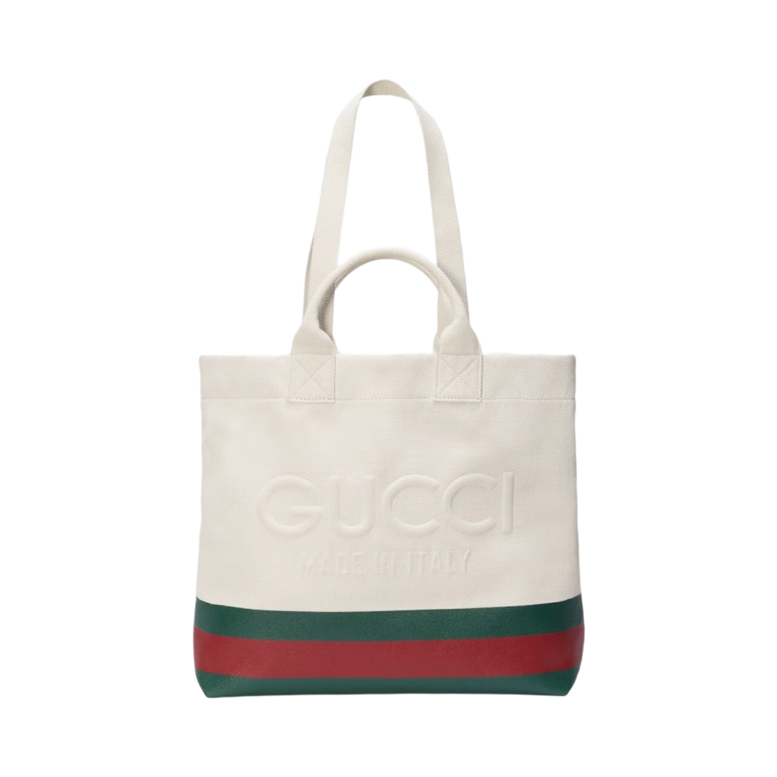 구찌 캔버스 토트백 엠보스 디테일 내츄럴(Gucci Canvas Tote Bag with Embossed Detail Natural) - 3