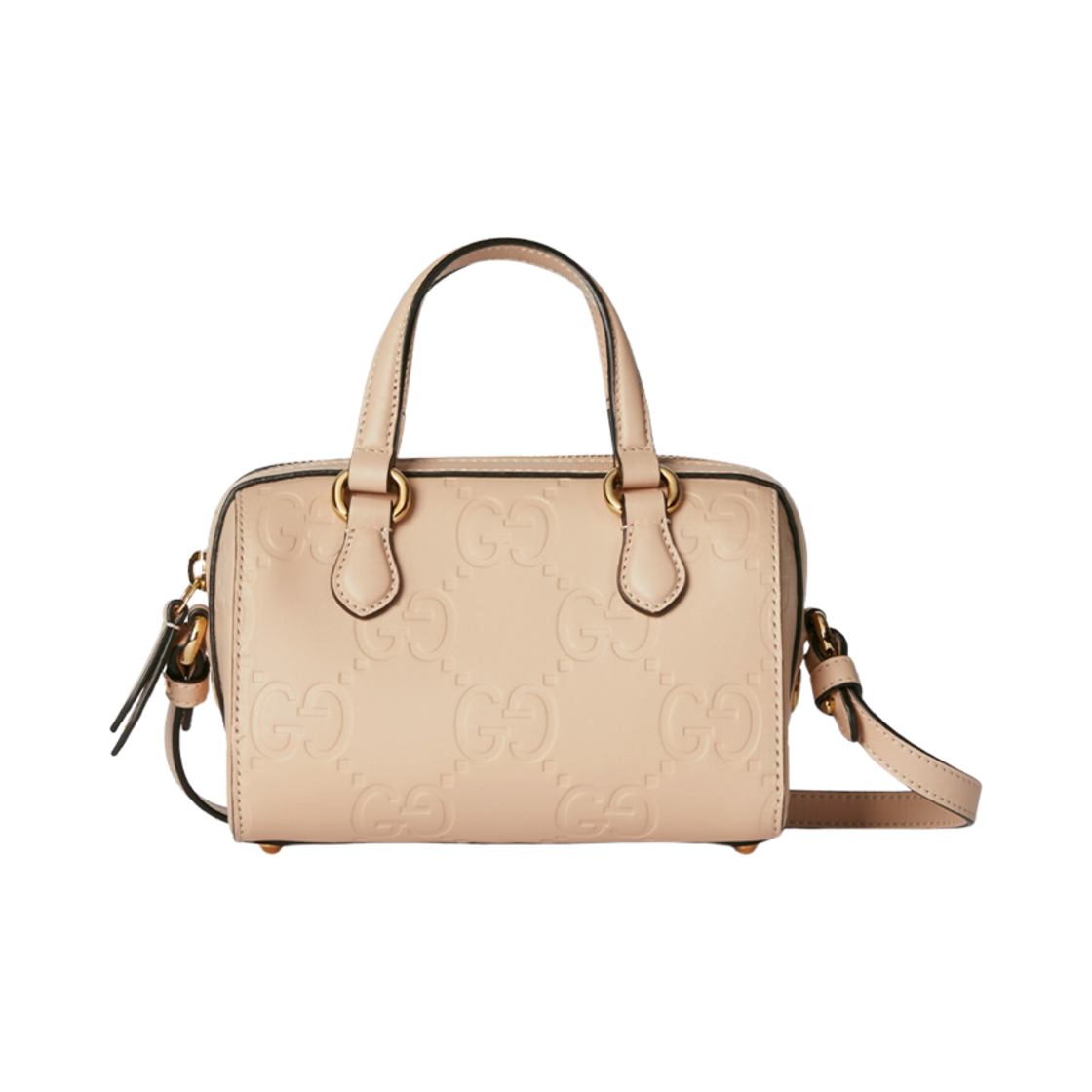 790130-AAC1Q-5701 Gucci GG Super Mini Top Handle Bag Light Beige Leather