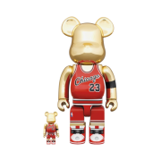Bearbrick NBA Michael Jordan 1985 Rookie Jersey 100% & 400% Set
