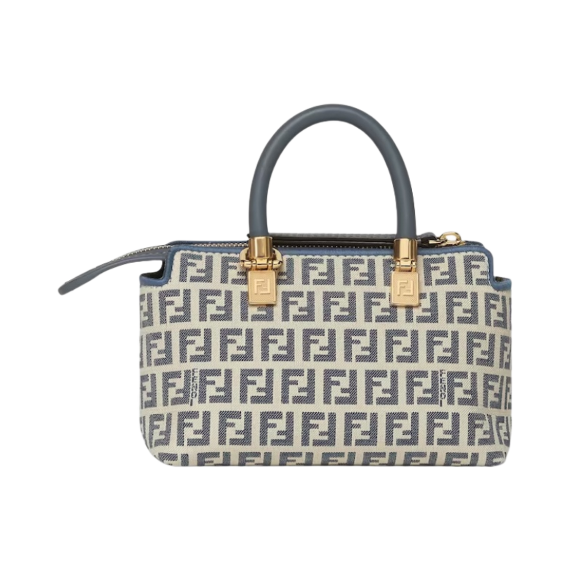 펜디 바이 더 웨이 미니 FF 패브릭 미니백 블루(Fendi By The Way Mini FF Fabric Mini Bag Blue) - 3