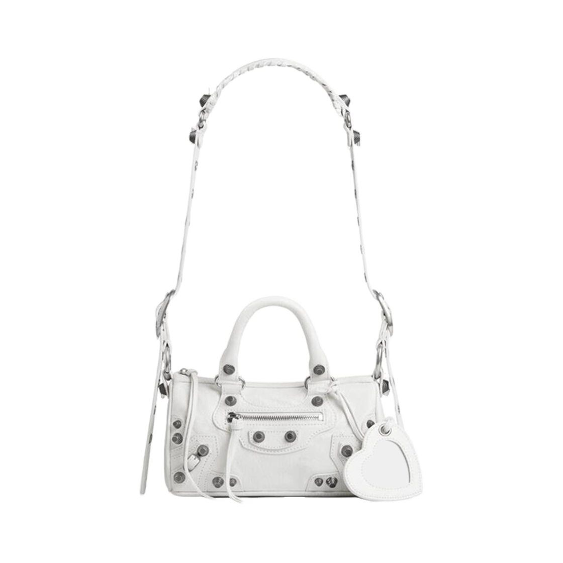 발렌시아가 르 카골 미니 더플백 옵틱 화이트