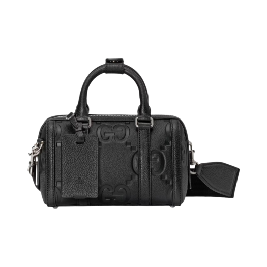 Gucci Jumbo GG Mini Duffle Bag Black Leather