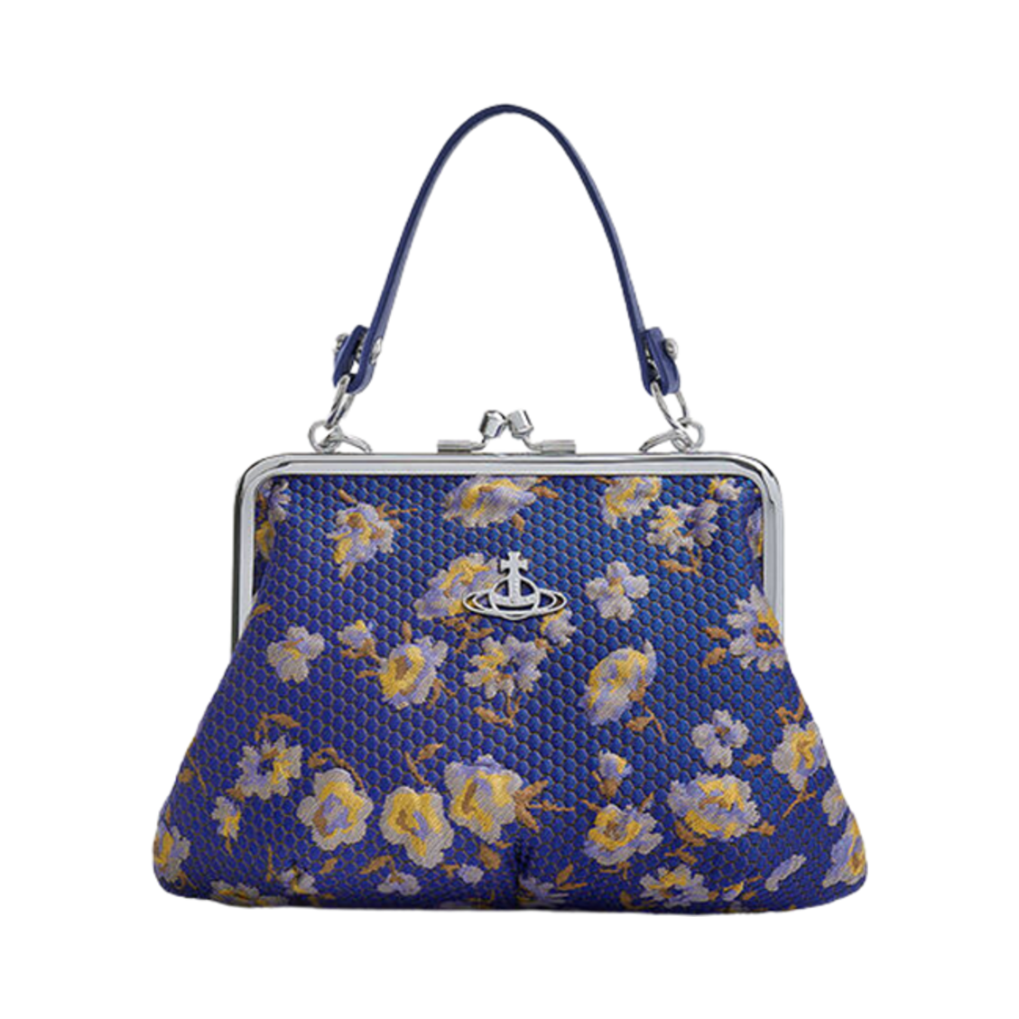 비비안 웨스트우드 벨 하트 프레임 퍼스 블루(Vivienne Westwood Belle Heart Frame Purse Blue) - 1