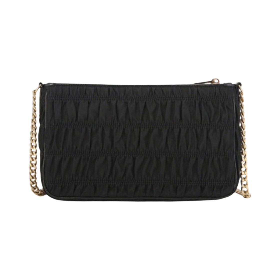 프라다 나일론 테수토 고프레 숄더백 블랙(Prada Nylon Tessuto Gaufre Shoulder Bag Black) - 2