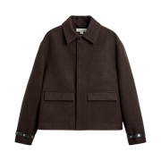 Zara x Nanushka Wool Jacket Brown