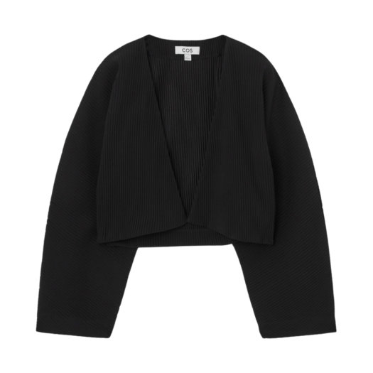 1219170001 (W) COS Pleated Bolero Jacket Black