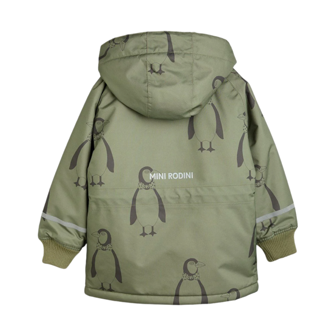(키즈) 미니 로디니 펭귄 K2 파카 그린((Kids) Mini Rodini Penguin K2 Parka Green) - 2