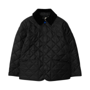 (Kids) Burberry Quilted Barn Jacket Black