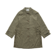 FARVEN Vico Side Slit Half Trench Khaki