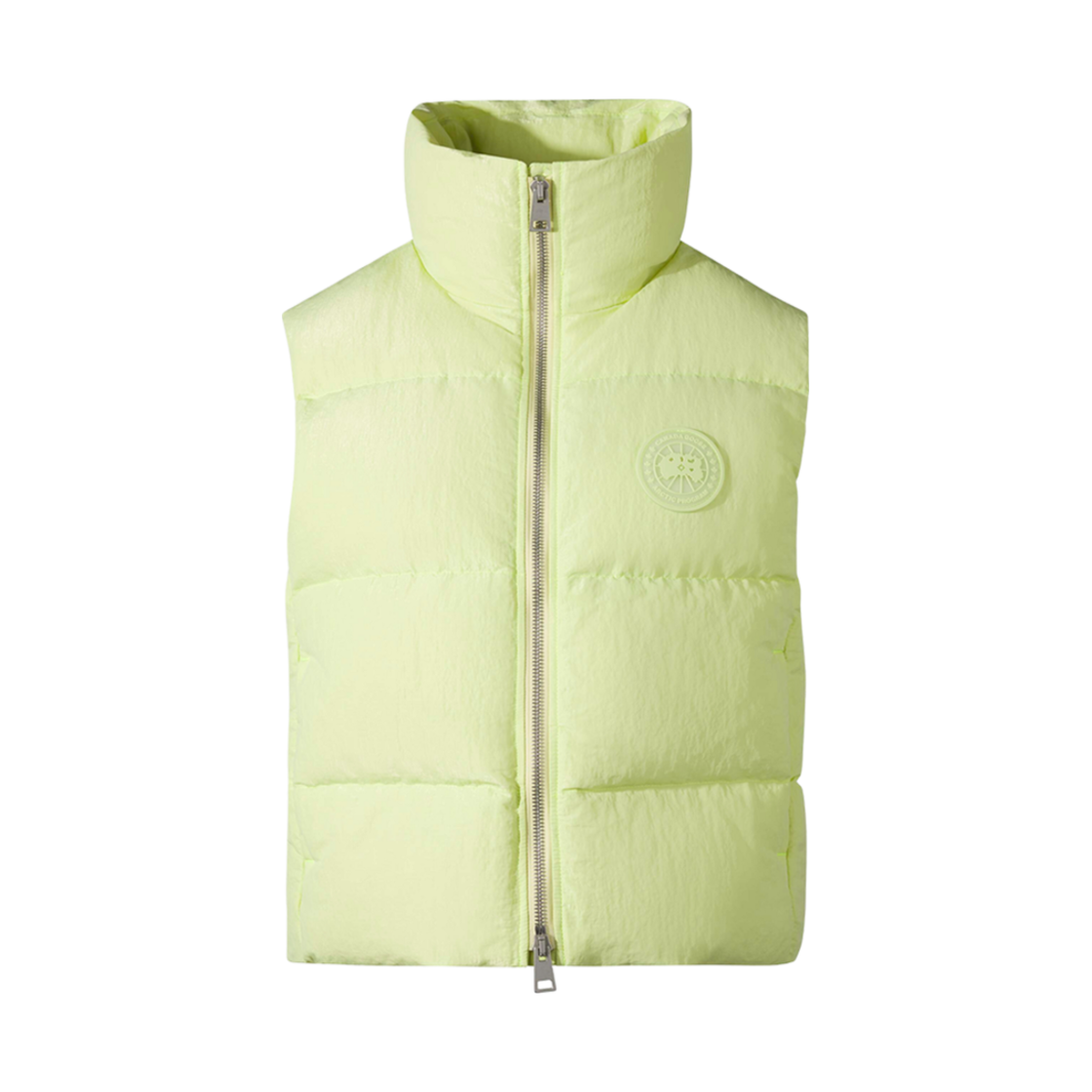 (W) 캐나다 구스 사이프레스 퍼퍼 베스트 시티 라이트 썸머 라임((W) Canada Goose Cypress Puffer Vest City Lights Summer Lime) - 1