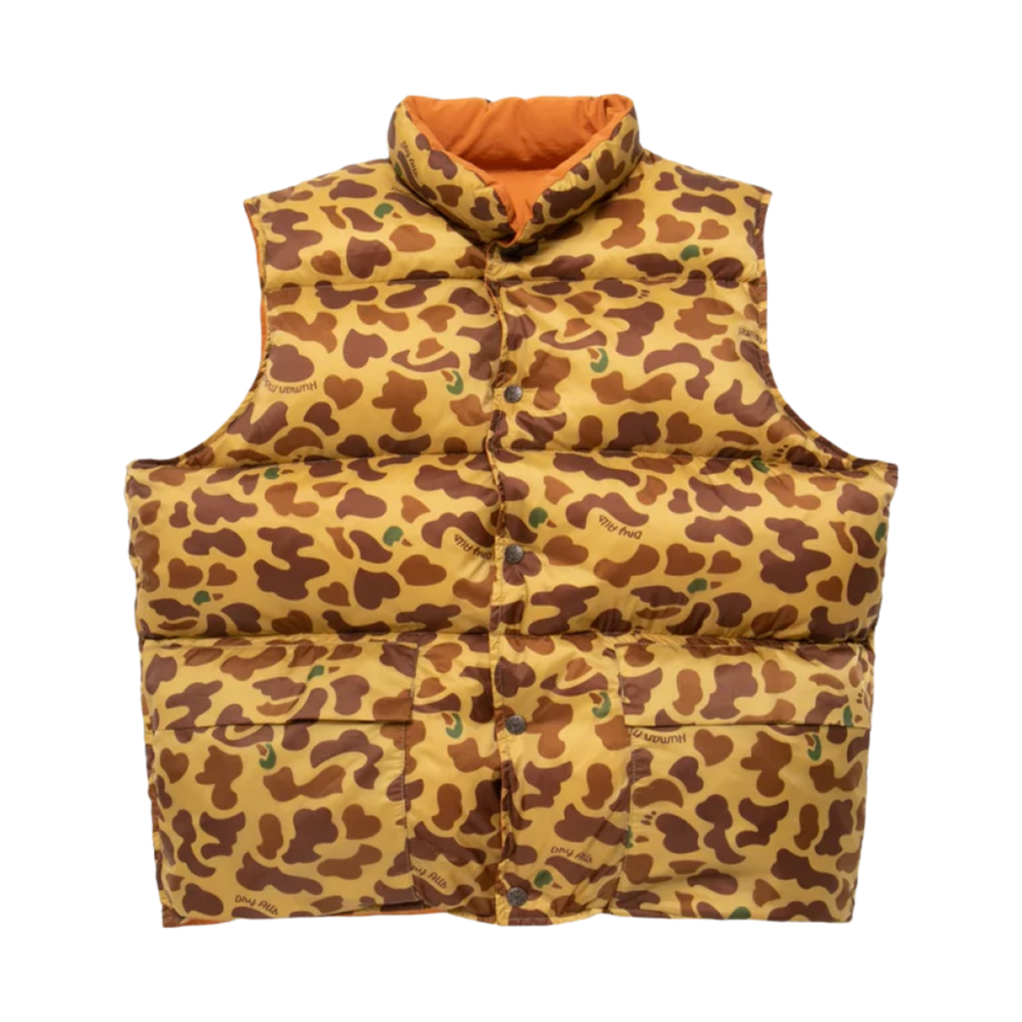 휴먼 메이드 리버시블 다운 베스트 오렌지(Human Made Reversible Down Vest Orange) - 3