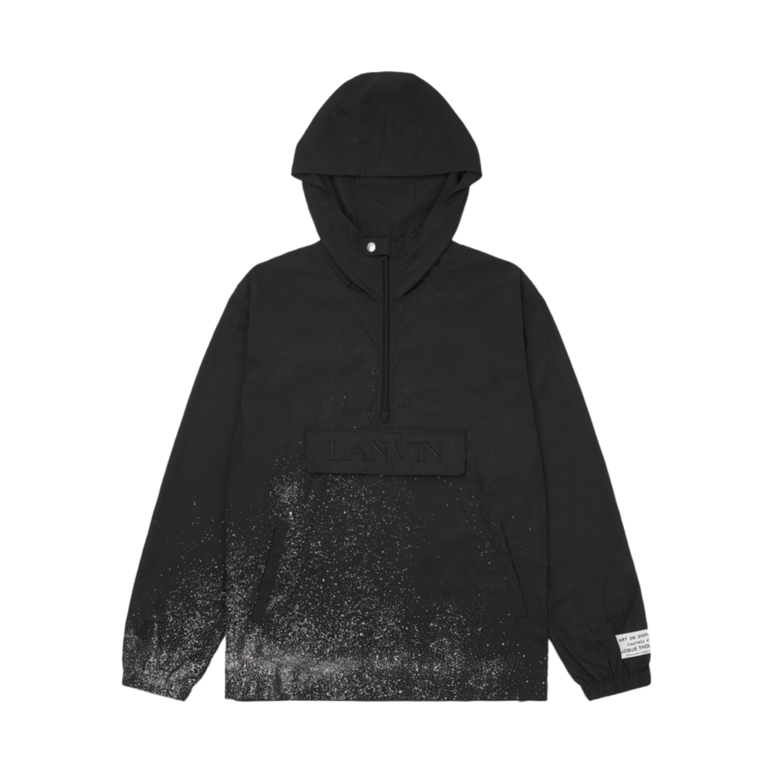 RM-JAG038-4825-P22-S1 Gallery Dept. x Lanvin Painted Motif Hooded Windbreaker Black