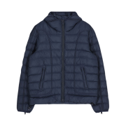 Diesel W-Scottys Puffer Jacket with Piping Blue