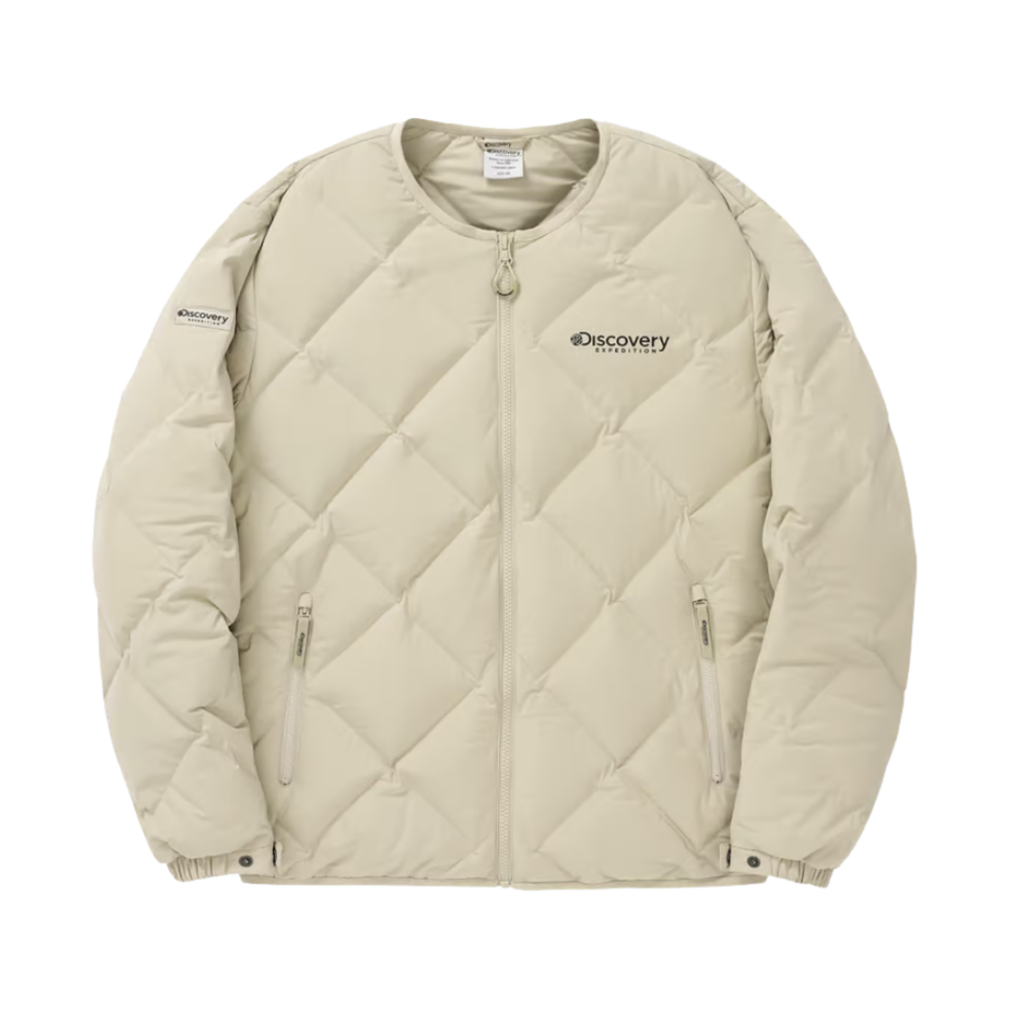 디스커버리 익스페디션 디하스 U 넥 튜브 구스 다운 라이트웨이트 패딩 베이지(Discovery Expedition Dihas U Neck Tube Goose Down Lightweight Padding Beige)