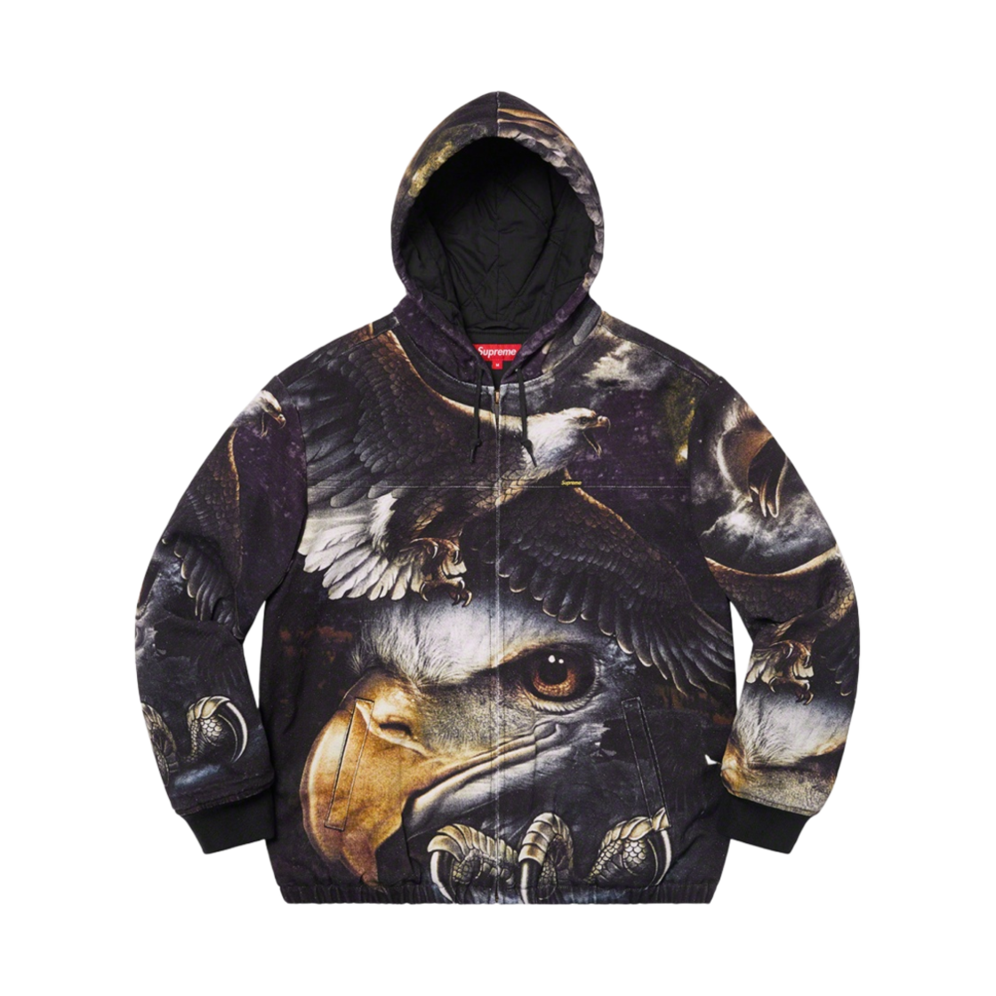 슈프림 이글 후드 워크 자켓 블랙 - 21SS
