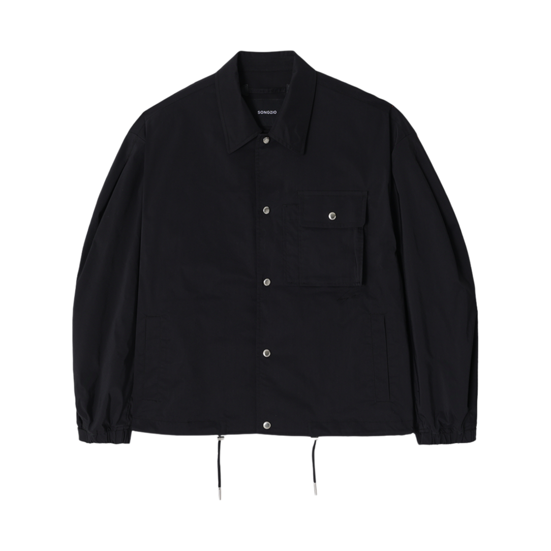 SH2JP706BK Songzio Collection Crop Coach Jacket Black