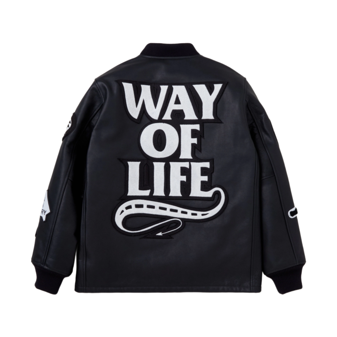 242RTWRN-JKM01S Neighborhood x WTAPS x Rats 20th All Leather Jacket Black