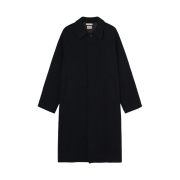 Stussy x Our Legacy Raglan Car Coat Black Herringbone Wool