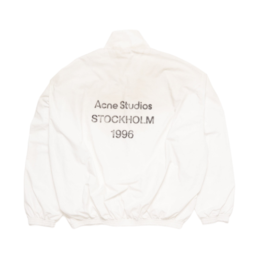 B90791-DC6 Acne Studios Logo Zipper Jacket Dusty White