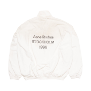Acne Studios Logo Zipper Jacket Dusty White