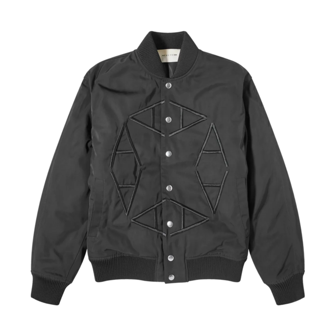 AAMOU0481FA01BLK0001 1017 Alyx 9SM Nylon Logo Varsity Jacket Black