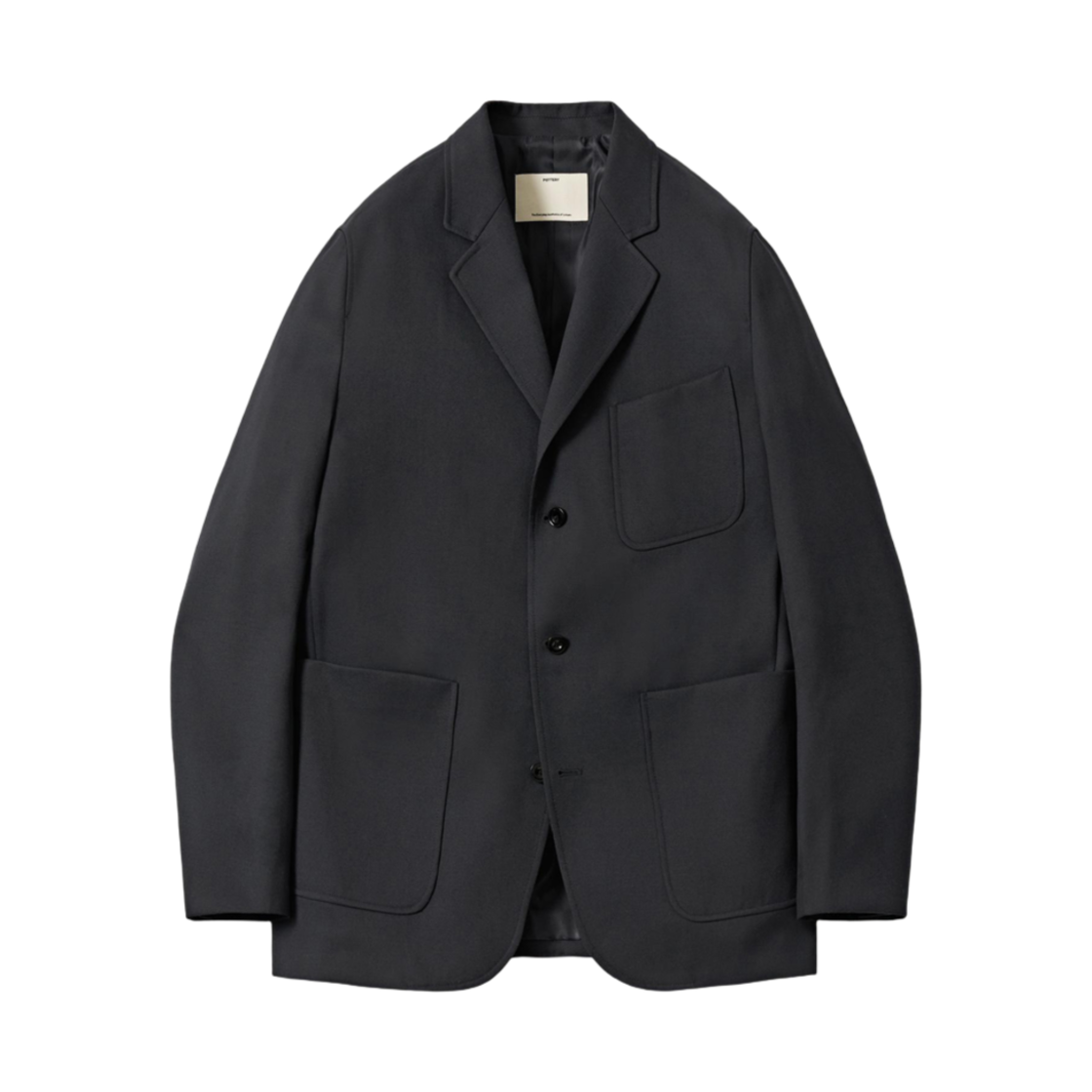 PCD0MJK402DG Pottery Fine Wool Sports Jacket Superior Wool 100 s Washable Gabardine Cloth Dark Gray