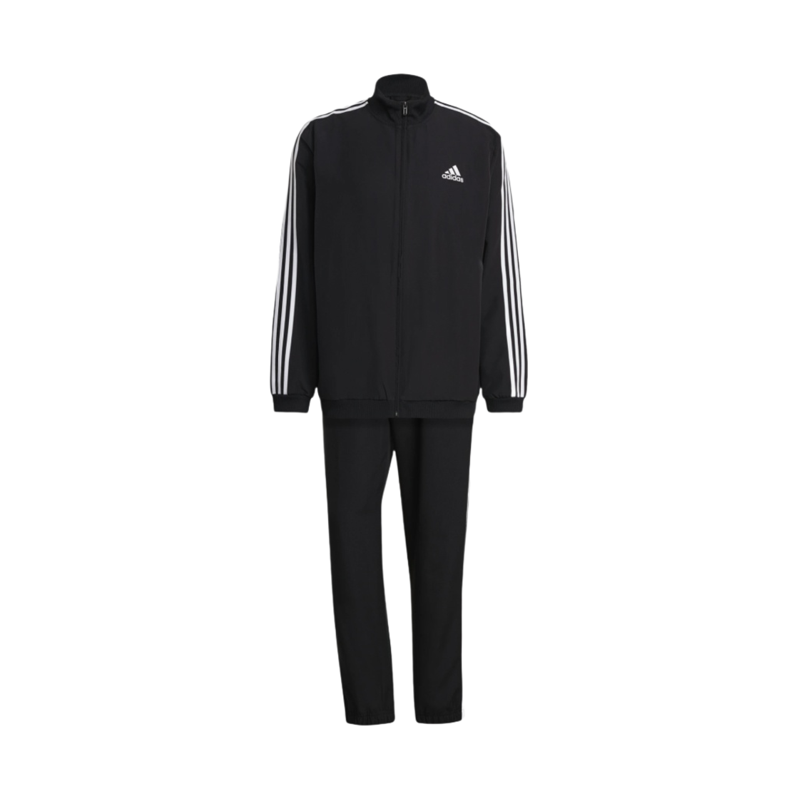 아디다스 에어로레디 에센셜 레귤러핏 삼선 트랙 수트 블랙 - KR 사이즈(Adidas Aeroready Essentials Regular-Fit 3-Stripes Track Suit Black - KR Sizing)