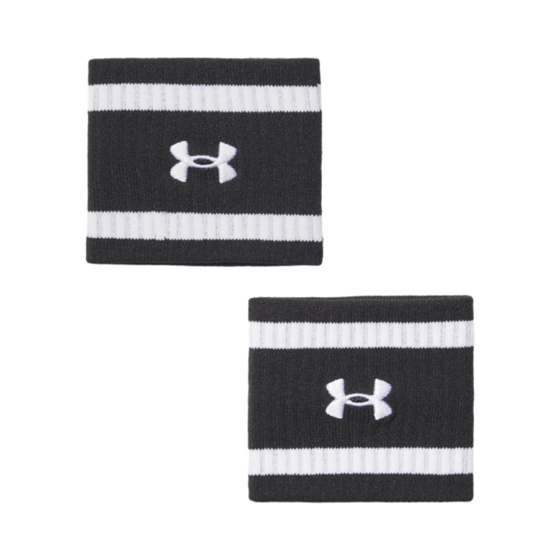 1389939-001 Under Armour UA Lightweight Terry Wristband Black White
