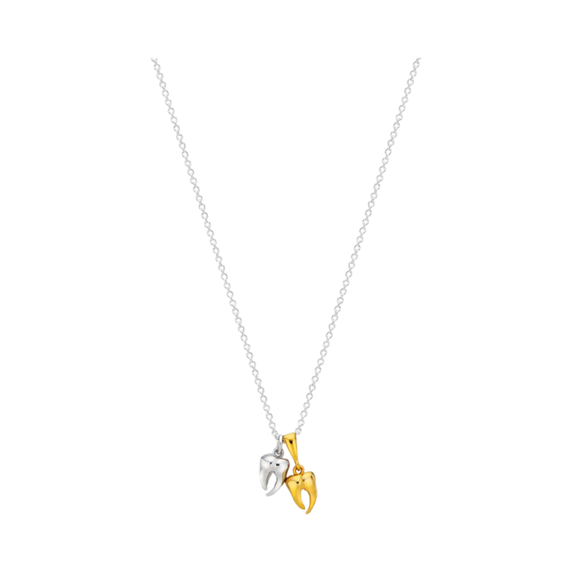 TEETH-N029 Teeth Twins Necklace