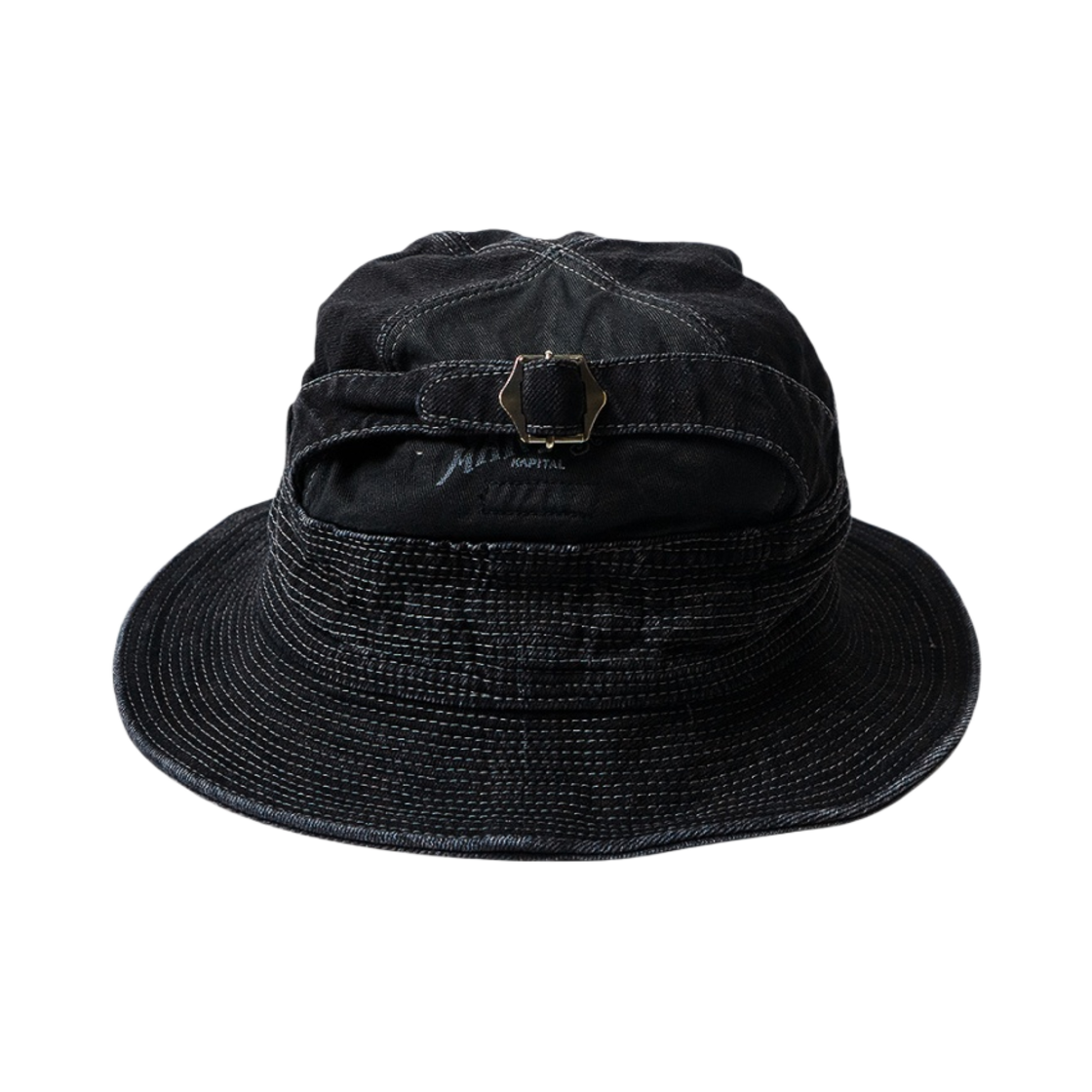 캐피탈 11.5 온즈 블랙 x 블랙 데님 더 올드 맨 앤 더 씨 햇 블랙(Kapital 11.5 oz. Black x Black Denim The Old Man and the Sea Hat Black) - 2