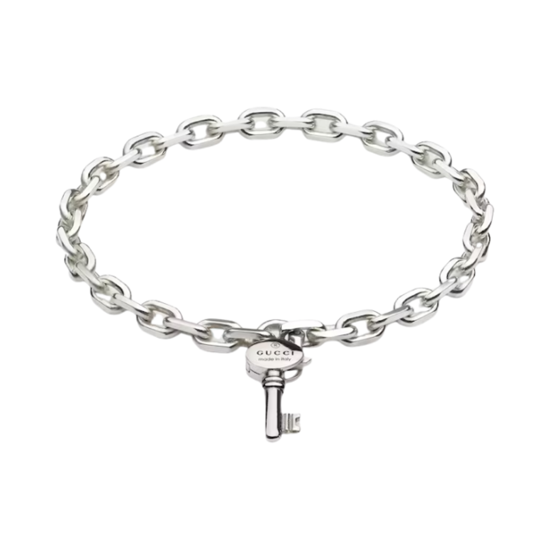 796345-J8400-8106 Gucci Trademark Chain Bracelet with Key 925 sterling silver