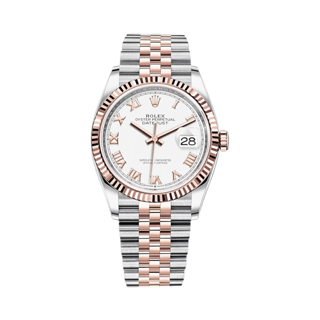 롤렉스 데이트저스트 36mm 126231 화이트 로만 쥬빌리(Rolex Datejust 36mm 126231 White Roman Jubilee)