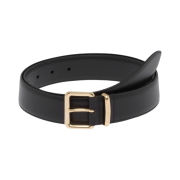 (W) Miu Miu Leather Belt Black