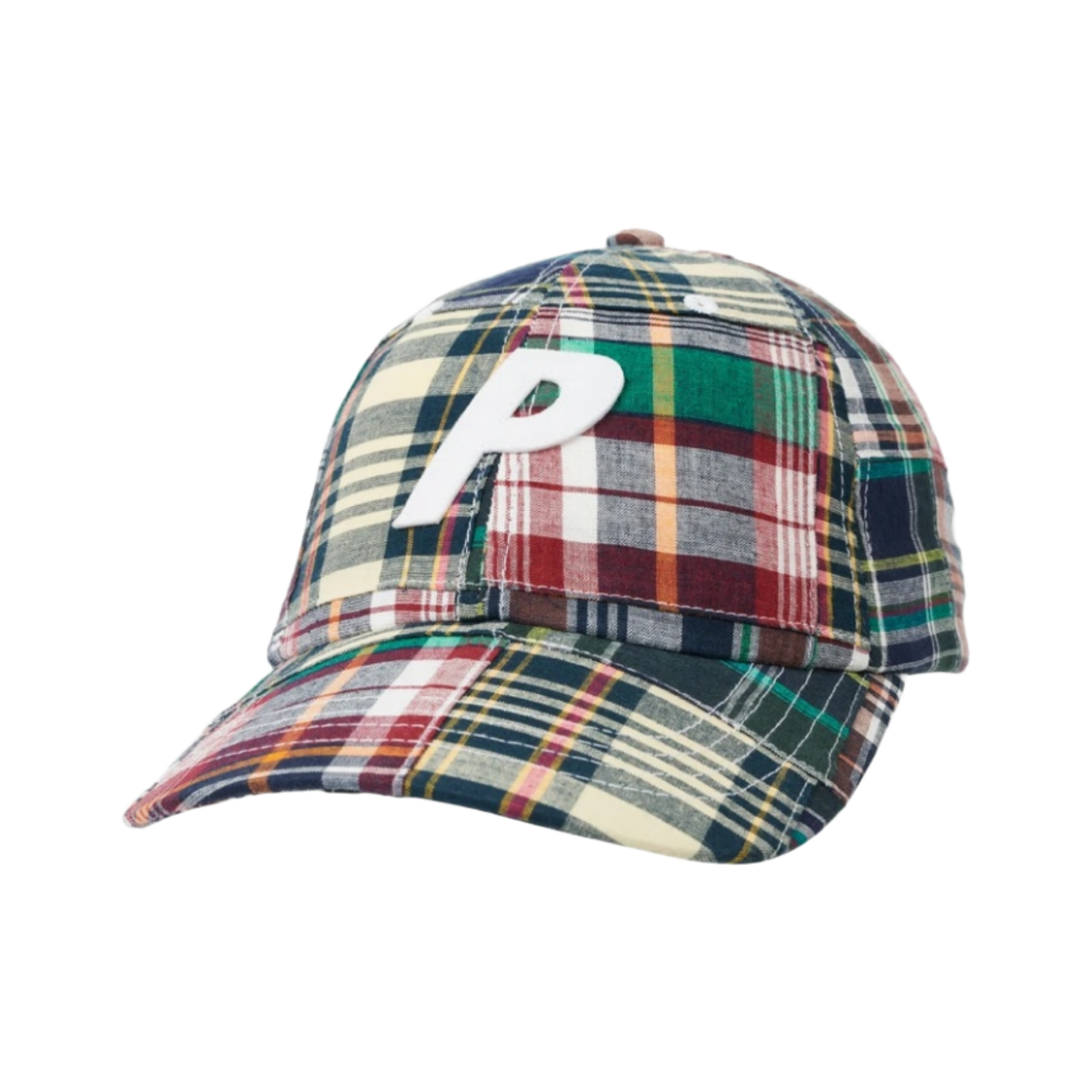 팔라스 체크 P 6-패널 캡 네이비 마드라스 - 21SS(Palace Check P 6-Panel Navy Madras - 21SS) - 1