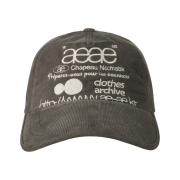 Aeae Web Logo Corduroy Cap Brown