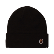 BAPE Ape Head One Point Knit Cap Black